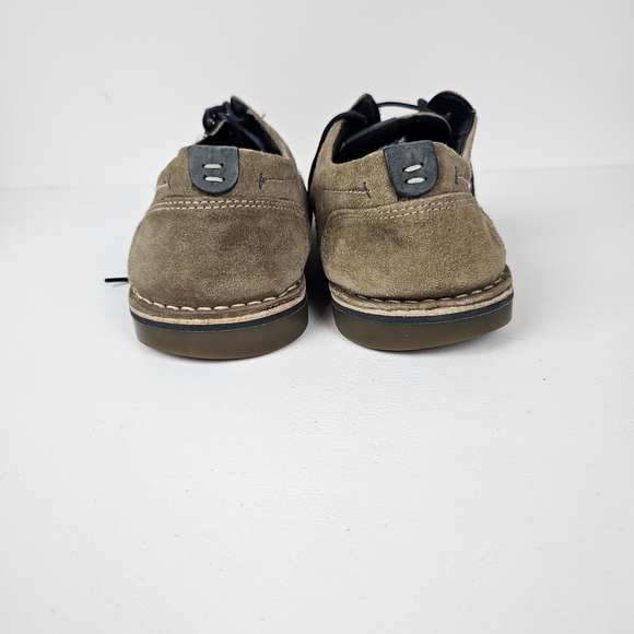 Steve Madden HATRICK Men's Suede Oxfords Tan 9.5 Preppy Academia Classic Staple - Picture 2 of 7